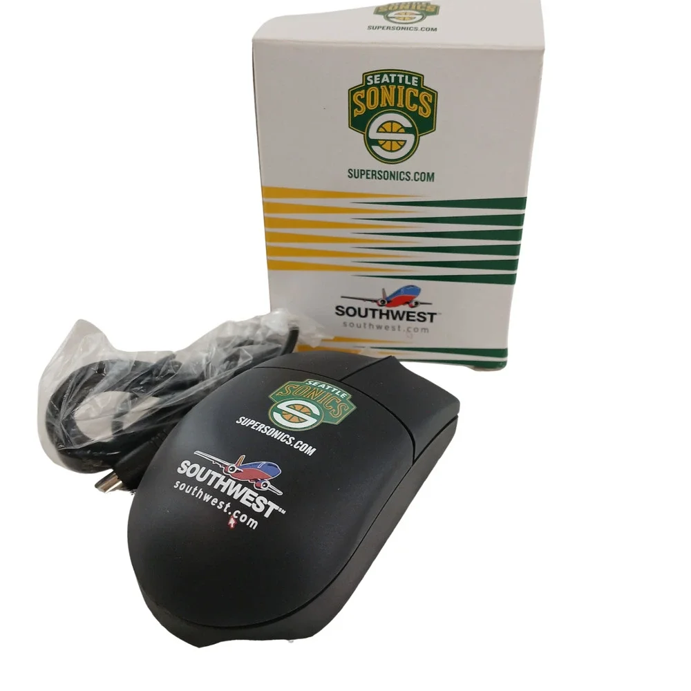 Seattle SuperSonics Southwest Promo Wired Computer Mouse – Vintage NBA Collectib